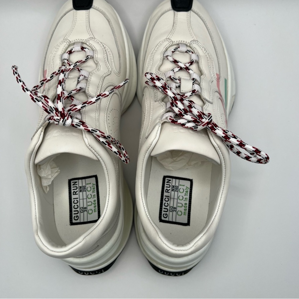 Gucci Run Interlocking GG Logo Ultralight Plutone Leather Sneakers - Picture 7 of 10